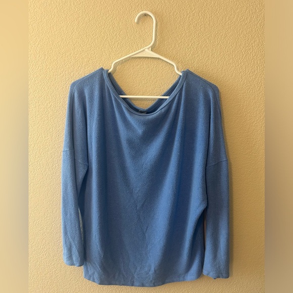 Go Couture Boatneck Dolman Sweater In Blue Size Medium NWOT - Picture 2 of 5